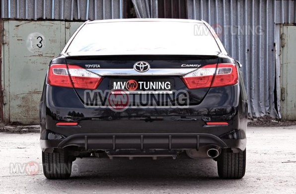 Диффузор заднего бампера var №1 (под окраску) для Toyota Camry XV50 (2012-2014) купить недорого с доставкой в Старый-Оскол
